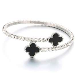 Stainless Steel Stone Bangle