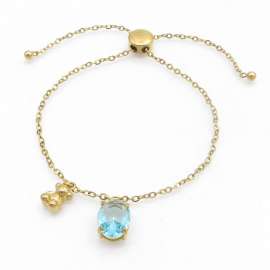 Stainless Steel Stone Bracelet