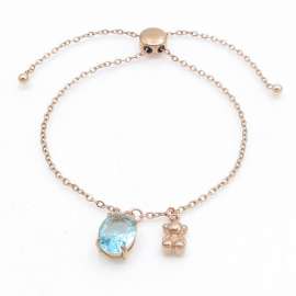 Stainless Steel Stone Bracelet