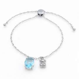 Stainless Steel Stone Bracelet