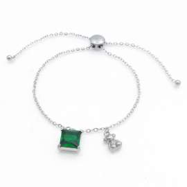 Stainless Steel Stone Bracelet