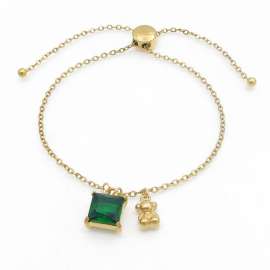 Stainless Steel Stone Bracelet