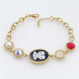 Stainless Steel Stone Bracelet