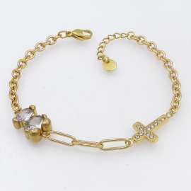 Stainless Steel Stone Bracelet